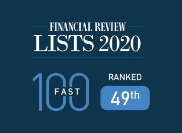 New Aim is listed as the forty ninth fastest growing company in Australia according to the Financial Review's 2020 list.